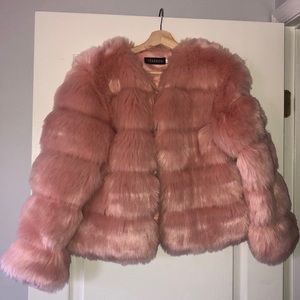 Pink Fur Jacket